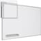 Best-Rite Dry Erase Board, Porcelain, 48 in, 96 in, Aluminum Frame, White, Gloss 2029H - alternate 4