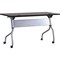 Lorell Rectangle Lorell Espresso/Silver Training Table, 23.5 W, 48 L, 29 H, Melamine Top, Espresso LLR60729 - alternate 2