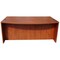Boss Desk Shell Bow Front Desk Shell, Mahogany, 71"Wx36/41, 71" W X N189-M - alternate 2
