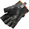 Proflex By Ergodyne Half Finger Mechanics Gloves, Leather Palm, 2XL, Black 860 - alternate 2