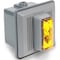 Edwards Signaling Horn Strobe, Horn, Continuous, 24 V AC, 24V DC, 90 dB, Thermoplastic, Amber Lens, Gray Housing 869STRA-AQ - alternate 2