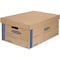 Smoothmove 24 in x 15 in x 10 in Moving Box, Kraft, Blue Printing, Kraft Corrugated Board, Double Wall, 32 ECT 0066001 - alternate 4