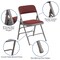Flash Furniture Burgundy Fabric Metal Chair, PK4 4-AW-MC309AF-BG-GG - alternate 3