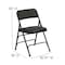 Flash Furniture Black Fabric Metal Chair, PK4 4-AW-MC309AF-BLK-GG - alternate 5