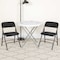 Flash Furniture Black Fabric Metal Chair, PK4 4-AW-MC309AF-BLK-GG - alternate 1