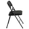 Flash Furniture Black Fabric Metal Chair, PK4 4-AW-MC309AF-BLK-GG - alternate 8
