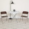 Flash Furniture Brown Fabric Metal Chair, PK4 4-AW-MC309AF-BRN-GG - alternate 1