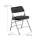 Flash Furniture Black Fabric Folding Chair, PK4 4-AW-MC320AF-BK-GG - alternate 5