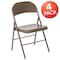 Flash Furniture HERCULES Series Double Braced Beige Metal Folding Chair, PK4 4-BD-F002-BGE-GG - alternate 4