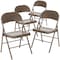 Flash Furniture HERCULES Series Double Braced Beige Metal Folding Chair, PK4 4-BD-F002-BGE-GG - alternate 5