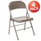 Flash Furniture HERCULES Series Double Braced Gray Metal Folding Chair, PK4 4-BD-F002-GY-GG - alternate 6