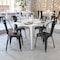 Flash Furniture Black Metal Indoor-Outdoor Stackable Chair, PK4 4-CH-31230-BK-GG - alternate 1