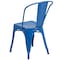 Flash Furniture Blue Metal Indoor-Outdoor Stackable Chair, PK4 4-CH-31230-BL-GG - alternate 10