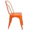 Flash Furniture Orange Metal Indoor-Outdoor Stackable Chair, PK4 4-CH-31230-OR-GG - alternate 7