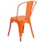 Flash Furniture Orange Metal Indoor-Outdoor Stackable Chair, PK4 4-CH-31230-OR-GG - alternate 9