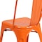 Flash Furniture Orange Metal Indoor-Outdoor Stackable Chair, PK4 4-CH-31230-OR-GG - alternate 6