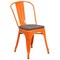 Flash Furniture Orange Metal Stackable Chair with Wood Seat, PK4 4-CH-31230-OR-WD-GG - alternate 7
