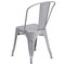 Flash Furniture Silver Metal Indoor-Outdoor Stackable Chair, PK4 4-CH-31230-SIL-GG - alternate 10