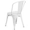 Flash Furniture White Metal Indoor-Outdoor Stackable Chair, PK4 4-CH-31230-WH-GG - alternate 10