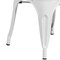 Flash Furniture White Metal Indoor-Outdoor Stackable Chair, PK4 4-CH-31230-WH-GG - alternate 9