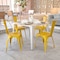 Flash Furniture Yellow Metal Indoor-Outdoor Stackable Chair, PK4 4-CH-31230-YL-GG - alternate 1
