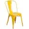 Flash Furniture Yellow Metal Indoor-Outdoor Stackable Chair, PK4 4-CH-31230-YL-GG - alternate 6