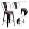 Flash Furniture Black Metal Counter Stool, 24", PK4 4-CH-31320-24GB-BK-WD-GG - alternate 5