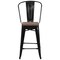 Flash Furniture Black Metal Counter Stool, 24", PK4 4-CH-31320-24GB-BK-WD-GG - alternate 8