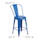 Flash Furniture 24"H Blue Metal Counter Height Stool w/ Back, PK4 4-CH-31320-24GB-BL-GG - alternate 10