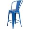 Flash Furniture 24"H Blue Metal Counter Height Stool w/ Back, PK4 4-CH-31320-24GB-BL-GG - alternate 7