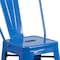 Flash Furniture 24"H Blue Metal Counter Height Stool w/ Back, PK4 4-CH-31320-24GB-BL-GG - alternate 9