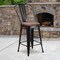 Flash Furniture Black-Antique Metal Stool, 24", PK4 4-CH-31320-24GB-BQ-WD-GG - alternate 1