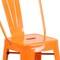 Flash Furniture 4PK 24"H Orange Metal Counter Height Stool w/Back 4-CH-31320-24GB-OR-GG - alternate 8