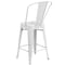 Flash Furniture 24"H White Metal Counter Height Stool w/Back, PK4 4-CH-31320-24GB-WH-GG - alternate 7