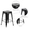 Flash Furniture 4PK 24"H Backless Black Metal Counter Height Stool 4-CH-31320-24-BK-GG - alternate 5