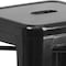 Flash Furniture 4PK 24"H Backless Black Metal Counter Height Stool 4-CH-31320-24-BK-GG - alternate 6