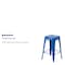 Flash Furniture 24"H No Back Blue Metal Counter Height Stool, PK4 4-CH-31320-24-BL-GG - alternate 4