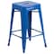 Flash Furniture 24"H No Back Blue Metal Counter Height Stool, PK4 4-CH-31320-24-BL-GG - alternate 7
