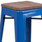 Flash Furniture Blue Metal Counter Stool, 24", PK4 4-CH-31320-24-BL-WD-GG - alternate 9