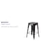Flash Furniture 4PK 24"H Backless Black/Gold Counter Height Stool 4-CH-31320-24-BQ-GG - alternate 6