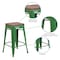 Flash Furniture Green Metal Counter Stool, 24", PK4 4-CH-31320-24-GN-WD-GG - alternate 2