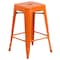 Flash Furniture 4PK 24" High Backless Orange Counter Height Stool 4-CH-31320-24-OR-GG - alternate 7