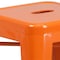 Flash Furniture 4PK 24" High Backless Orange Counter Height Stool 4-CH-31320-24-OR-GG - alternate 9