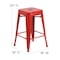 Flash Furniture 24"H Backless Red Metal Counter Height Stool, PK4 4-CH-31320-24-RED-GG - alternate 9