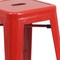 Flash Furniture 24"H Backless Red Metal Counter Height Stool, PK4 4-CH-31320-24-RED-GG - alternate 5