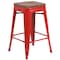 Flash Furniture Red Metal Counter Stool, 24", PK4 4-CH-31320-24-RED-WD-GG - alternate 7