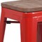 Flash Furniture Red Metal Counter Stool, 24", PK4 4-CH-31320-24-RED-WD-GG - alternate 6