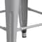Flash Furniture 4PK 24" High Backless Silver Counter Height Stool 4-CH-31320-24-SIL-GG - alternate 8