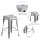 Flash Furniture 4PK 24" High Backless Silver Counter Height Stool 4-CH-31320-24-SIL-GG - alternate 9