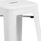 Flash Furniture 24" High Backless White Counter Height Stool, PK4 4-CH-31320-24-WH-GG - alternate 3